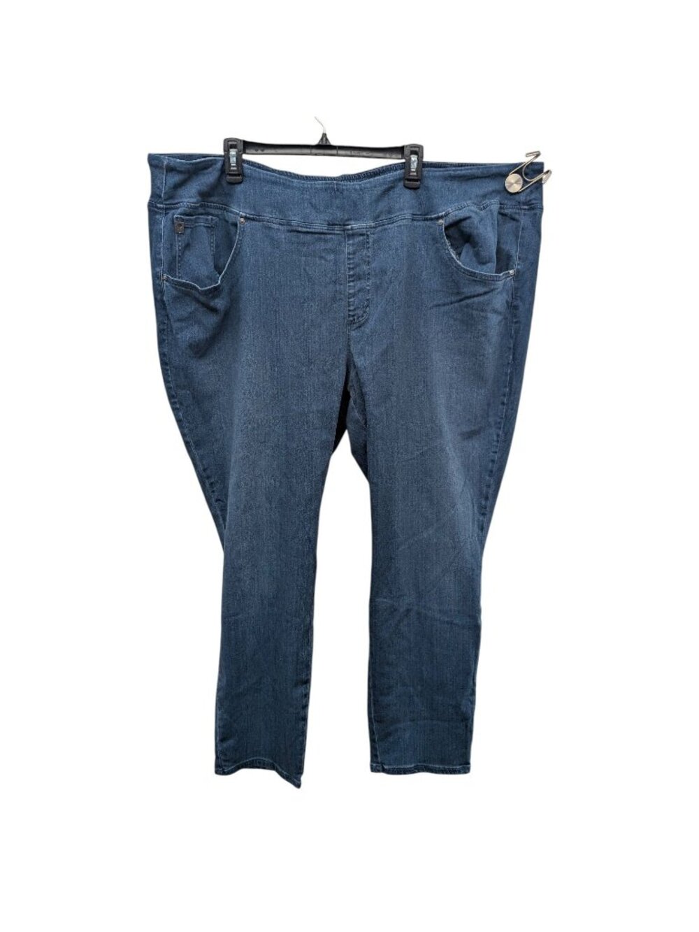 Belle By Kim Gravel Pull On Stretch Denim Jeans 32W Plus Size